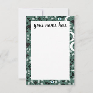 Cartes pour notes de papillons de nuit personnalis