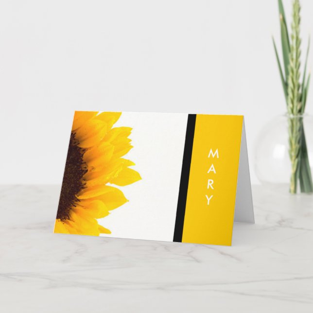 Cartes pour notes de tournesol (Devant)