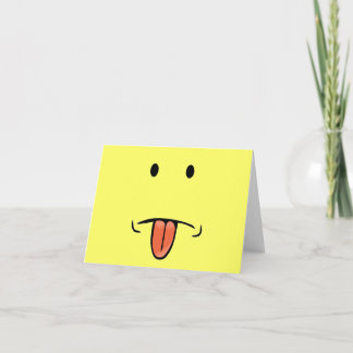 Cartes pour notes de visage amusants