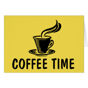 Cartes pour notes du temps du café