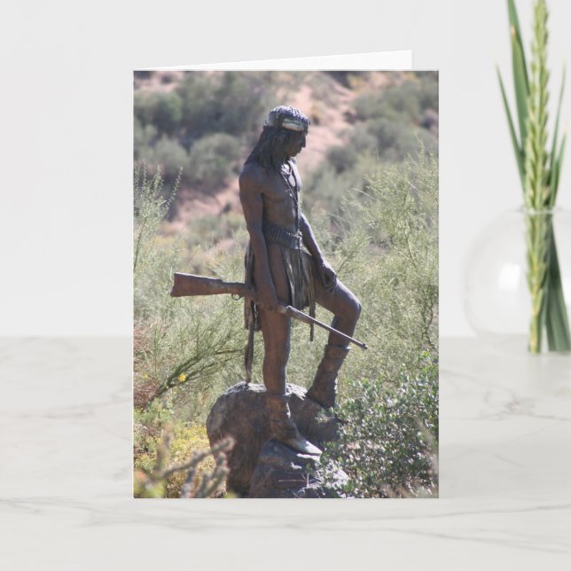 Cartes pour notes indiens du guerrier (Devant)