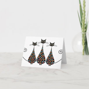 Cartes pour notes noirs géniaux de Catin