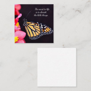 Cartes pour notes papillons