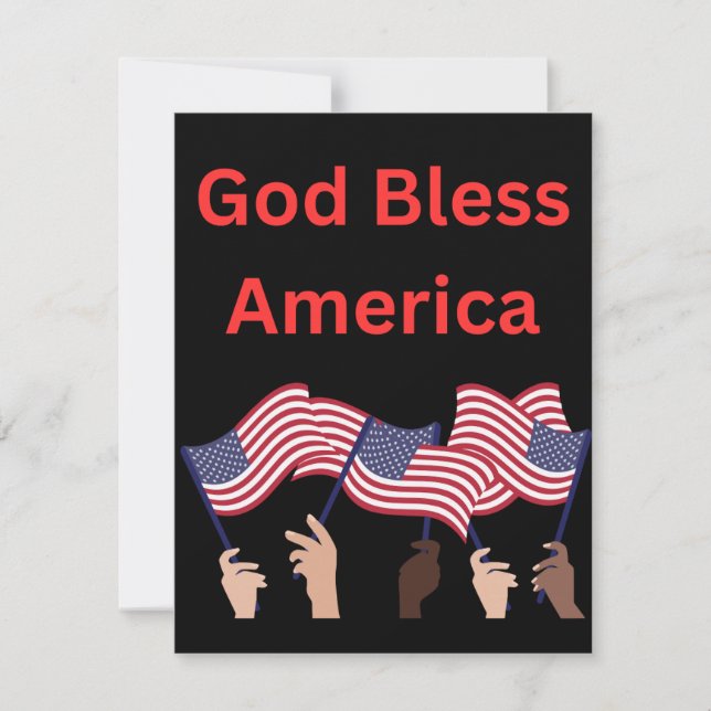 Cartes pour notes patriotiques, personnalisable (Devant)
