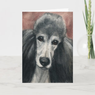 cartes pour notes "Silver Standard Poodle" Chien A