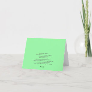 Cartes pour notes verts du printemps du Sud