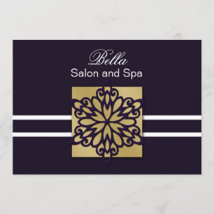 cartes pourpres de Merci d'affaires de flocon de