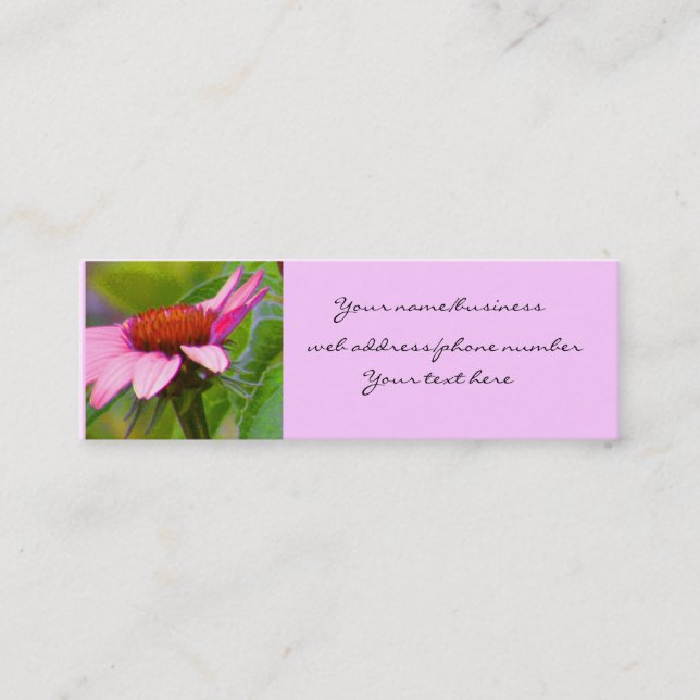 Cartes pourpres de profil de Coneflower (Devant)