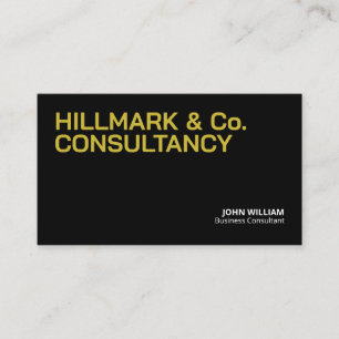 Cartes professionnelles de consultant d'affaires a