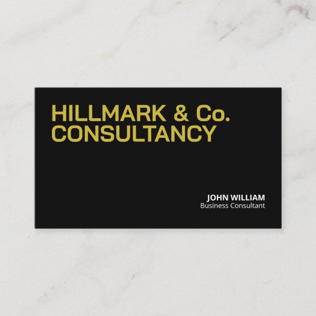 Cartes professionnelles de consultant d'affaires a (Devant)