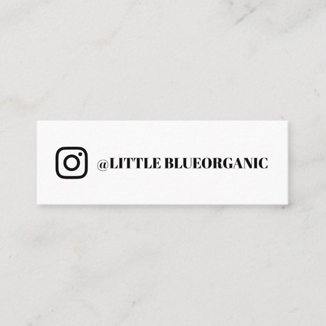 Cartes professionnelles Instagram | Votre nom Inst (Devant)