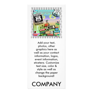 Cartes promotionnelles de support - itinéraire 66