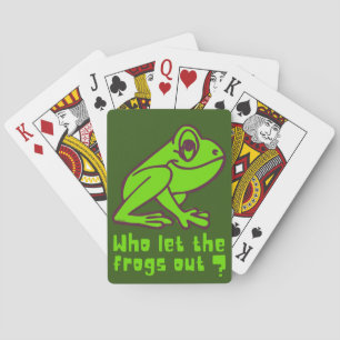 Cartes QUI A LAISSÉ LES ROGS SORTIR un jeu de grenouille 