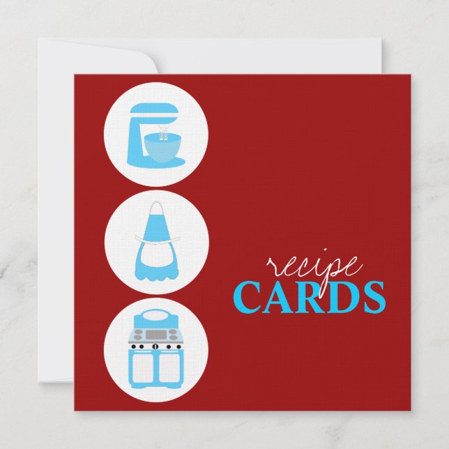 Cartes Recette Rétro (Devant)