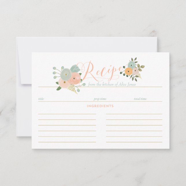 Cartes recettes (Devant)