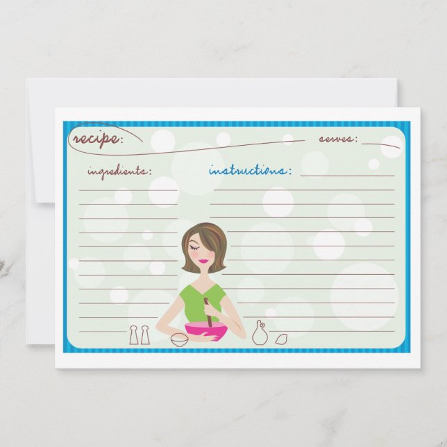 Cartes recettes (Devant)