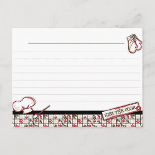Cartes recettes. Embrasse Le Cook