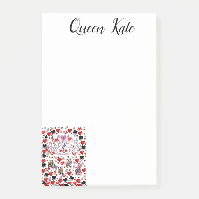 Cartes Reine de Post-it (Devant)