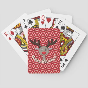 Cartes Renne Mignon Jeu de Vacances Joyeuses Remplisseur