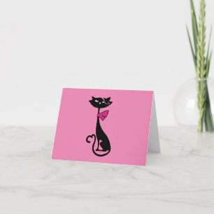 CARTES RETRO NOIR CAT