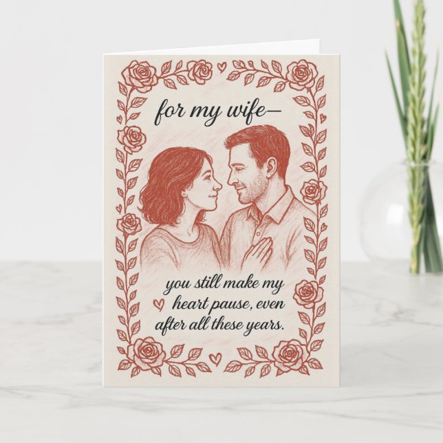 Cartes romantiques de la Saint-Valentin pour ma fe (Devant)
