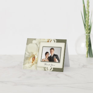 Cartes roses de Merci de mariage de cru