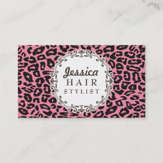 Cartes roses de rendez-vous de coiffeur