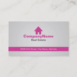 Cartes roses d'entreprise immobilière