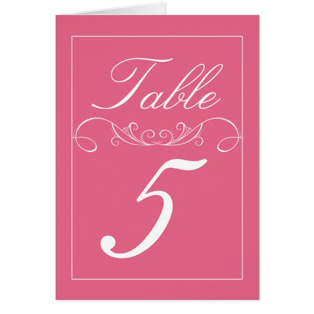 Cartes roses modernes de nombre de Tableau de (Devant)