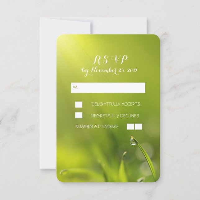 Cartes RSVP (Devant)