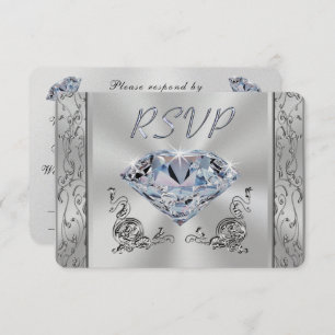 Cartes RSVP Anniversaire ou Mariage avec choix de