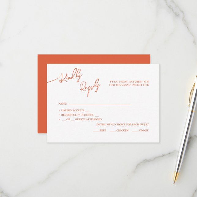 Cartes RSVP Boho-chic mariage, couleurs pastel. (Devant/Arrière en situation)