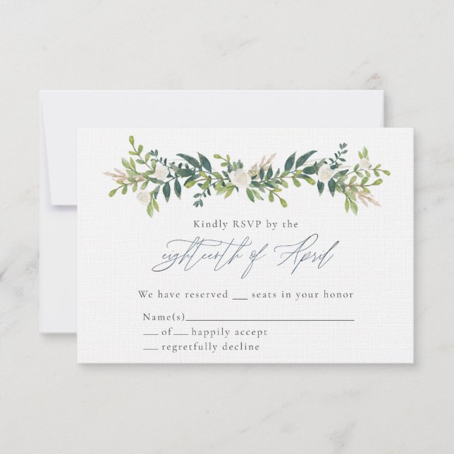 Cartes RSVP de Catherine & Bo (Devant)