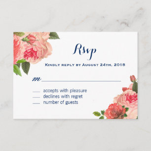 Cartes RSVP de la Marine