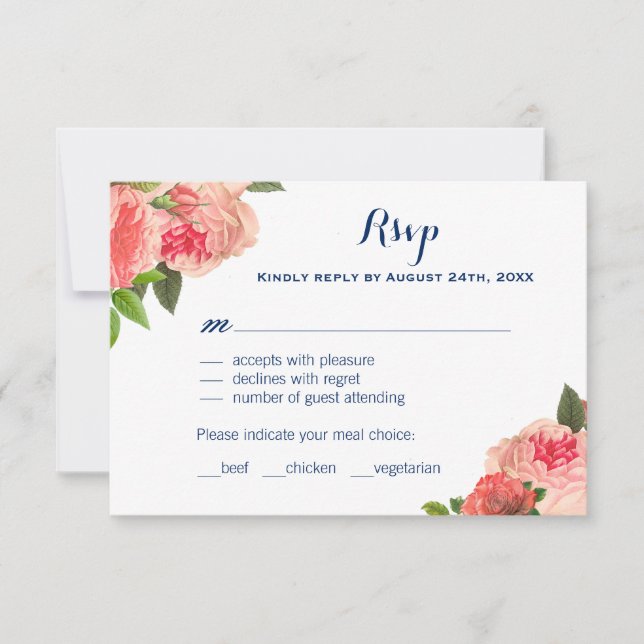 Cartes RSVP de la Marine (Devant)