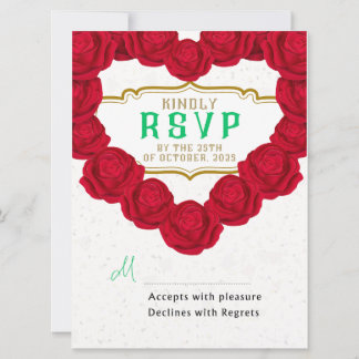 Cartes RSVP de mariage