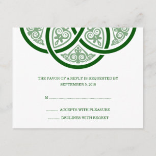 Cartes RSVP de mariage de noeud celtique