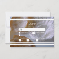 Cartes RSVP de mariage des palourdes de plage