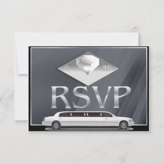 Cartes RSVP de mariage monogrammes