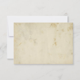 Cartes RSVP en papier vieilli Vierge Antique