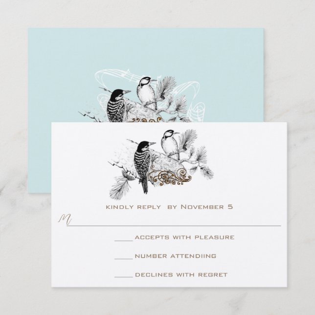 Cartes RSVP - Exigez la taille 5 x 7 des invitatio (Devant / Derrière)