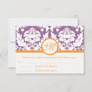 Cartes RSVP-Exigez les Inivitations de 5 x 7