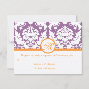 Cartes RSVP-Exigez les Inivitations de 5 x 7