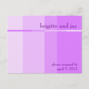 Cartes RSVP Faire-part de mariage Progression Lava