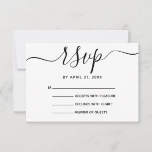 Cartes RSVP Florales de couleur d'eau rustique Mon