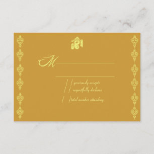 Cartes RSVP Ganesha Wedding