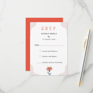 Cartes RSVP Joyeuse Spring Floral Faire-part de ma