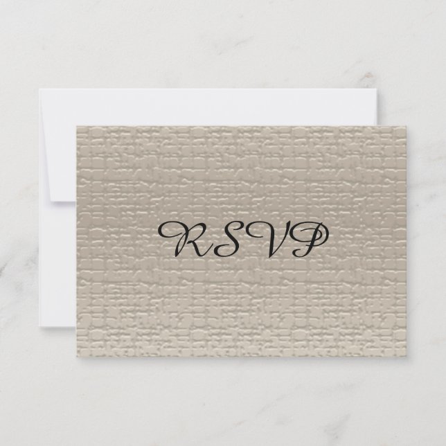 Cartes RSVP mariage Anniversaire, Argent (Devant)