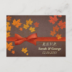 Cartes rsvp mariages de automne standard 3,5 x 5