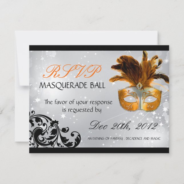 Cartes RSVP masquées (Devant)